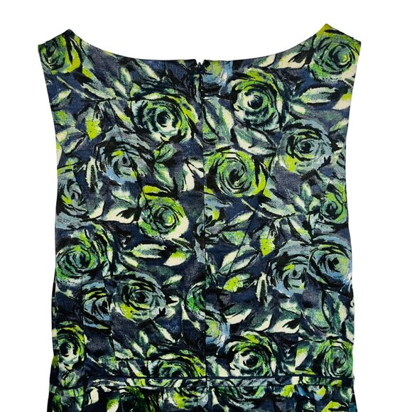 Ann Taylor Loft Womens Floral Pattern Sleeveless Dress Size 10 - Picture 6 of 11